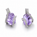 Amethyst Radiance Earrings in 925 Sterling Silver