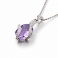Amethyst Royale Pendant in 925 Sterling Silver