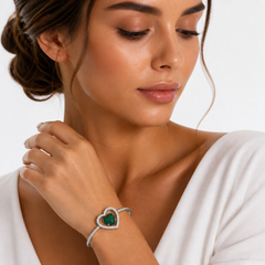 Malachite Royale Bracelet in 925 Sterling Silver