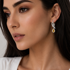 Citrine Royale Pendant in 925 Sterling Silver