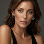 Malachite Elegance Earrings in 925 Sterling Silver