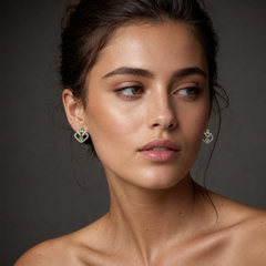 Peridot Elegance Earrings in 925 Sterling Silver