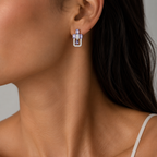 Iolite Elegance Earrings in 925 Sterling Silver