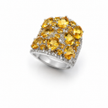 Citrine Royale Ring in 925 Sterling Silver