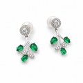 Green Onyx Elegance Earrings in 925 Sterling Silver