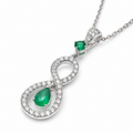 Green Onyx Radiance Pendant in 925 Sterling Silver