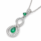 Green Onyx Radiance Pendant in 925 Sterling Silver