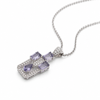 Iolite Radiance Pendant in 925 Sterling Silver