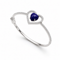 Lapis Lazuli Royale Bracelet in 925 Sterling Silver