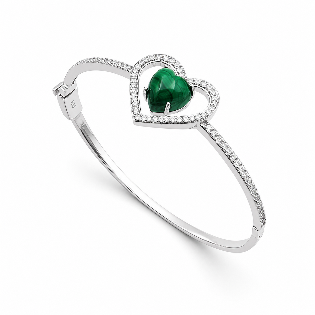 Malachite Royale Bracelet in 925 Sterling Silver