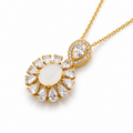 Moonstone Radiance Pendant in 925 Sterling Silver
