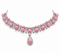 Pink Opal Royale Necklace in 925 Sterling Silver