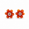 Red Onyx Statement Earrings in 925 Sterling Silver