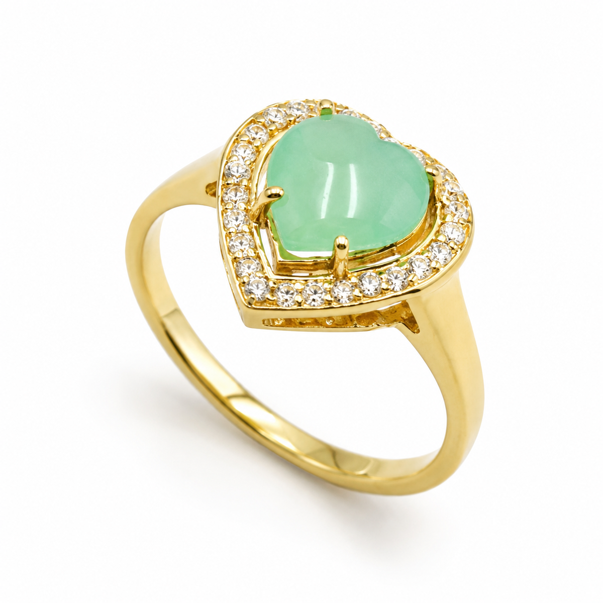 Sea Blue Onyx Essence Ring in Gold-Plated 925 Sterling Silver