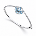 Sky Blue Topaz Royale Bracelet in 925 Sterling Silver
